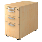 Artikelbild 1 für HAMMERBACHER Akandia Standcontainer ahorn 4 Auszüge Stahl-Relinggriff silber 42,8 x 80,0 x 72,0 - 76,0 cm, Artikelnummer 671859