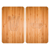 Artikelbild 1 für WENKO Herdabdeckplatten Lunch braun, 2 St., Artikelnummer 529772