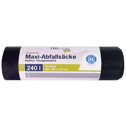 Artikelbild 2 für TRILine® Schwerlastsäcke 240,0 l schwarz 60,0 µm, 10 St., Artikelnummer 274043