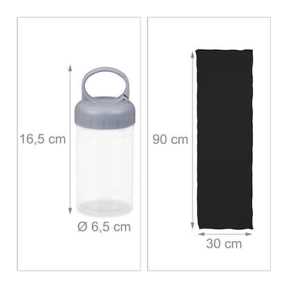 Artikelbild 3 für relaxdays Kühltücher 10027811_46 schwarz, 2 St., Artikelnummer 140826