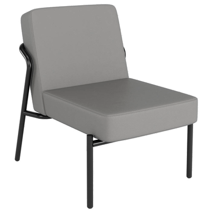 Artikelbild für medso powered by PAPERFLOW Sessel MEDSO S grau schwarz Kunstleder 58,0 x 74,3 x 38,0 cm, 1 St., Artikelnummer 521937