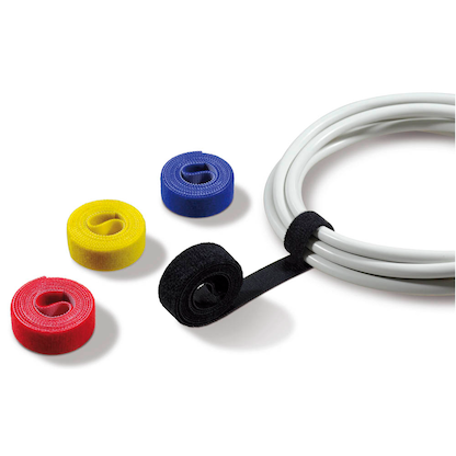 Artikelbild für LABEL THE CABLE Klettband ROLL STRAPS farbsortiert 1,0 m x 1,6 cm, 4 St., Artikelnummer 361121