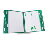 Artikelbild 1 für tarifold Sichttafelsystem 433205 DIN A3 grün mit 20 St. Sichttafeln, 1 St., Artikelnummer 702973