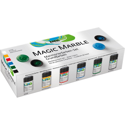 Artikelbild für KREUL Magic Marble Marmorierfarben farbsortiert 6 x 20,0 ml, 6 St., Artikelnummer 115828