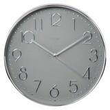 Artikelbild 1 für hama Wanduhr Korsika grau silber Kunststoff, Ø 30,0 cm, Artikelnummer 500829