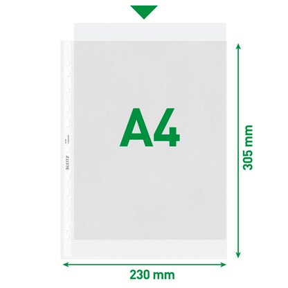 Artikelbild 2 für LEITZ Prospekthüllen 4790 DIN A4 transparent genarbt 0,085 mm, 100 St., Artikelnummer 578609