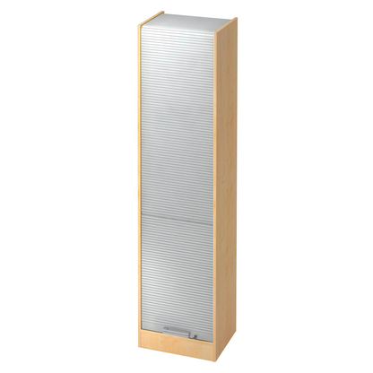 Artikelbild für HAMMERBACHER Akandia Rollladenschrank ahorn, silber 4 Fachböden 50,0 x 40,0 x 200,4 cm, Artikelnummer 672105