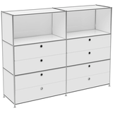 Artikelbild 1 für viasit Sideboard System4, 43640 weiß 152,9 x 40,4 x 118,2 cm, 1 St., Artikelnummer 275844