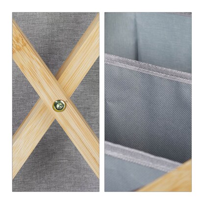 Artikelbild 10 für relaxdays Wäschesortierer grau, 1 St., Artikelnummer 361812