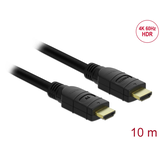 Artikelbild 1 für DeLOCK High Speed HDMI Ethernet Kabel 4K 60 Hz HDR 10,0 m schwarz, 1 St., Artikelnummer 895001
