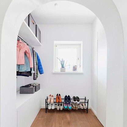 Artikelbild 9 für LOVE !T STORE !T Teleskop-Schuhregal LOFT schwarz 62,0 - 116,0 x 23,0 x 36,0 cm, 1 St., Artikelnummer 740489