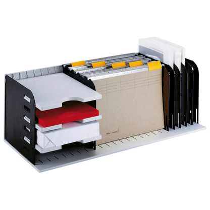 Artikelbild 2 für styro Sortierstation styrorac grau/schwarz mit 7 Fächern, Artikelnummer 370243