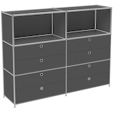 Artikelbild 1 für viasit Sideboard System4, 47483 anthrazit 152,9 x 40,4 x 118,2 cm, 1 St., Artikelnummer 276083