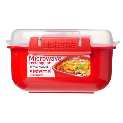 Artikelbild für sistema® Mikrowellendose rot 525,0 ml, 1 St., Artikelnummer 593253