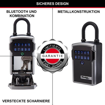 Artikelbild 2 für Master Lock® 5440EURD Schlüsseltresor silber, Zahlenschloss, 8,3 x 5,9 x 18,3 cm, 1 St., Artikelnummer 727653