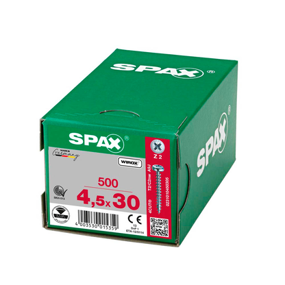 Artikelbild 11 für SPAX® Universalschrauben Z2 Halbrundkopf WIROX 0231010450305 4,5 mm x 30 mm, 500 St., Artikelnummer 394746