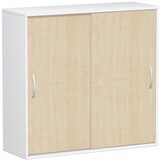 Artikelbild 1 für geramöbel Schiebetürenschrank Flex, S-312353-AW weiß, ahorn 2 Fachböden 120,0 x 42,5 x 118,2 cm, Artikelnummer 877252