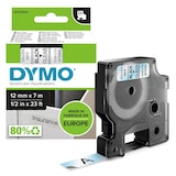 Artikelbild 1 für DYMO Schriftband D1 45010 S0720500, 12 mm, schwarz auf transparent, 1 St., Artikelnummer 148395
