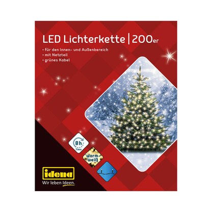 Artikelbild 2 für Idena 200er LED Lichterkette grün 29,9 cm, 1 St., Artikelnummer 761843