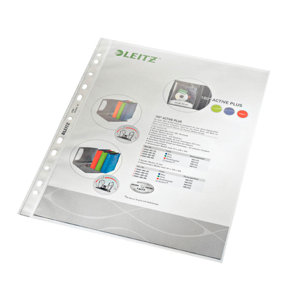 Artikelbild 19 für LEITZ Prospekthüllen 4790 DIN A4 transparent genarbt 0,085 mm, 100 St., Artikelnummer 578609