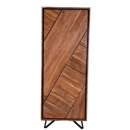 Artikelbild 2 für Garden Pleasure Aktenschrank AMBALA, 304113 akazie 3 Fachböden 40,0 x 40,0 x 181,0 cm, Artikelnummer 544096