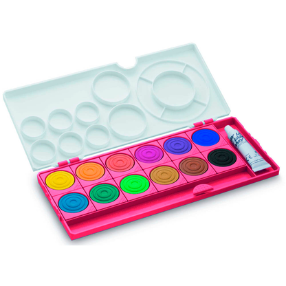 Artikelbild für LAMY aquaplus rot Wasserfarbkasten 12 Farben, Artikelnummer 362887