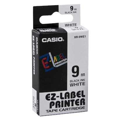 Artikelbild 2 für CASIO Schriftband XR-9WE XR-9WE1, 9 mm, schwarz auf weiß, 1 St., Artikelnummer 281246
