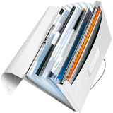 Artikelbild 1 für LEITZ Fächermappe WOW 4589 6 Fächer weiß, 1 St., Artikelnummer 899714