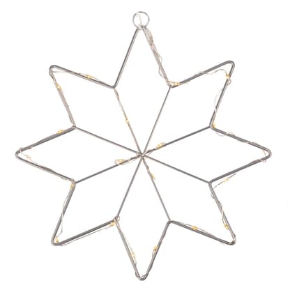 Artikelbild 5 für Idena Metallsterne Kristall LED Dekoleuchten weiß, 3 St., Artikelnummer 761862