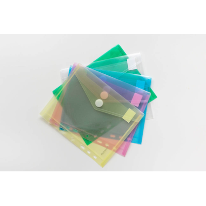 Artikelbild 19 für FolderSys Dokumententaschen DIN A5 farbsortiert genarbt 0,20 mm, 10 St., Artikelnummer 798011