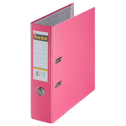 Artikelbild für bene No.1 Power Ordner rosa Kunststoff 8,0 cm DIN A4, 1 St., Artikelnummer 594806