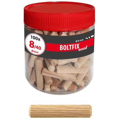 Artikelbild für TOX BOLTFIX wood 015200141 Holzdübel Ø 8 mm x 40 mm, 100 St., Artikelnummer 559987