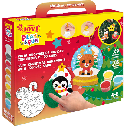 Artikelbild 2 für JOVI Bastelset Play & Fun Sand Painting Kit Christmas mehrfarbig, Artikelnummer 712982