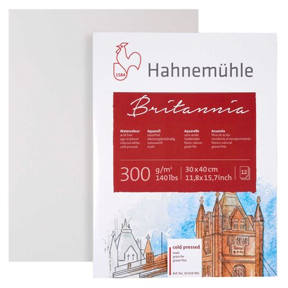 Artikelbild für HAHNEMÜHLE Aquarellblock 30,0 x 40,0 cm 300 g/qm, 12 Blatt, 1 Block, Artikelnummer 708828