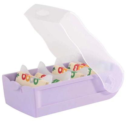 Artikelbild für HAN CROCO Karteikasten DIN A8 für 500 Karteikarten pastelllila-transparent mit Deckel, Artikelnummer 372858