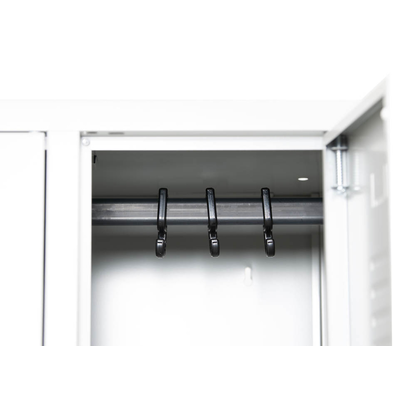 Artikelbild 3 für Gürkan Spind lichtgrau, feuerrot 106314, 8 Schließfächer 117,0 x 50,0 x 195,0 cm, Artikelnummer 562304