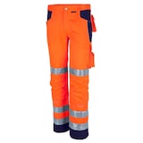 Artikelbild 1 für QUALITEX® unisex Warnschutzhose orange, marine Größe 62, Artikelnummer 773965