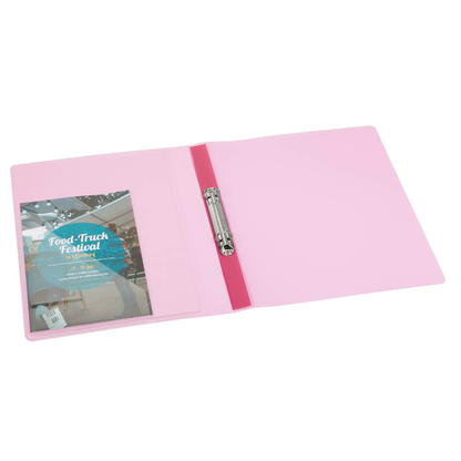 Artikelbild 6 für EICHNER Präsentationsringbuch 2-Ringe rot-transparent 2,5 cm DIN A4, 1 St., Artikelnummer 322133