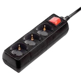 Artikelbild 1 für hama 3-fach Steckdosenleiste mit Schalter 3,0 m schwarz, Artikelnummer 339352