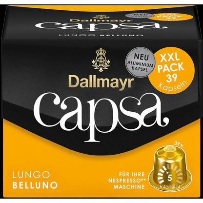 Artikelbild 2 für Dallmayr Capsa Lungo Belluno Kaffeekapseln, Arabicabohnen mild, 39 Stück, Artikelnummer 552646