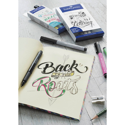 Artikelbild 4 für FABER-CASTELL Pitt Artist Pens 267116 Handlettering-Set farbsortiert, 6 St., Artikelnummer 751592