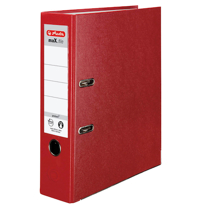 Artikelbild für herlitz maX.file protect Ordner rot Kunststoff 8,0 cm DIN A4, 1 St., Artikelnummer 138537