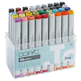 Artikelbild 1 für COPIC® Classic Layoutmarker-Set farbsortiert 1,0 + 6,0 mm, 36 St., Artikelnummer 717013