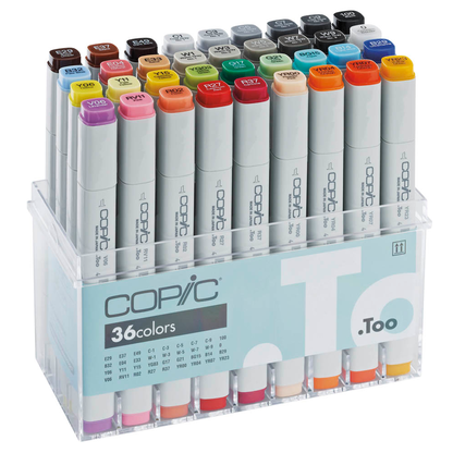 Artikelbild für COPIC® Classic Layoutmarker-Set farbsortiert 1,0 + 6,0 mm, 36 St., Artikelnummer 717013