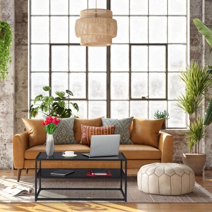 Artikelbild 6 für relaxdays Couchtisch rechteckig Glas schwarz 90,0 x 50,0 x 42,0 cm, 1 St., Artikelnummer 520054