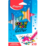 Artikelbild 1 für maped COLOR'PEPS GLITTER Filzstifte farbsortiert, 10 St., Artikelnummer 701724
