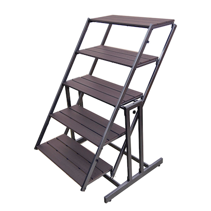 Artikelbild für Garden Pleasure Blumentreppe TABORA Metall dunkelbraun rechteckig 70,2 x 131,0 cm, 1 St., Artikelnummer 285298