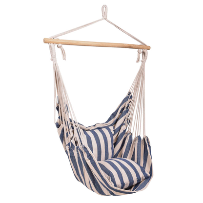 Artikelbild 2 für Garden Pleasure Hängesessel TOBAGO weiß, blau, 1 St., Artikelnummer 542938