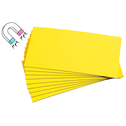 Artikelbild für EICHNER Magnetschilder gelb 5,0 x 10,0 cm, 300 St., Artikelnummer 701237