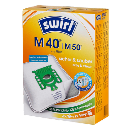 Artikelbild 2 für swirl® MicroPor® Plus M 40 Staubsaugerbeutel, 4 St., Artikelnummer 259036